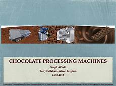 Chocolate Processing Machines