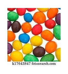 Colored Chocolate Dragees