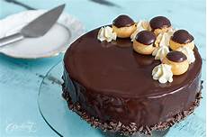 Dark Profiterole Cake