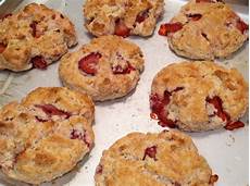 Strawberry Creamed Biscuits